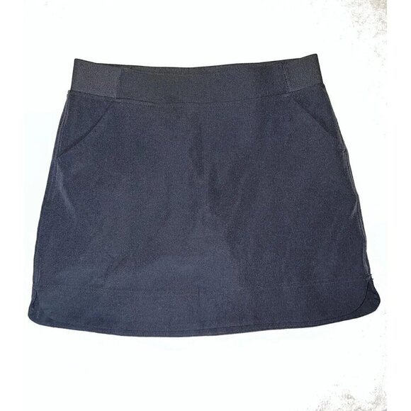 32 DEGREES Cool Black Elastic Waist Pockets Golf Tennis Skort Skirt - Picture 2 of 8